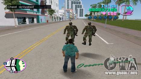Guardaespaldas del Ejército para GTA Vice City