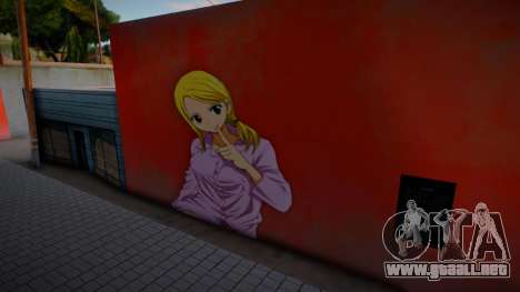 Lucy Heartfilia Wall para GTA San Andreas