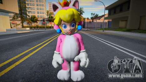 Peach Cat Suit o con traje de gato de Super Mari para GTA San Andreas