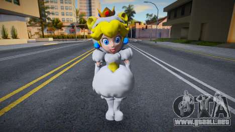 Peach Tanooki Blanco Suit o con traje mapache ta para GTA San Andreas