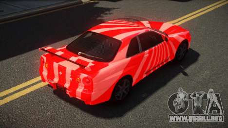 Nissan Skyline R34 GT-R RX-I S10 para GTA 4