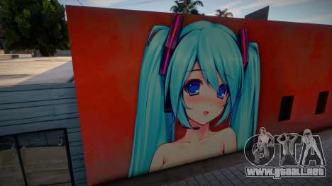 Sexy Miku Wall para GTA San Andreas