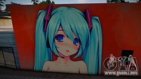 Sexy Miku Wall para GTA San Andreas