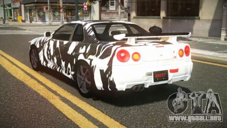 Nissan Skyline R34 GT-R RX-I S6 para GTA 4