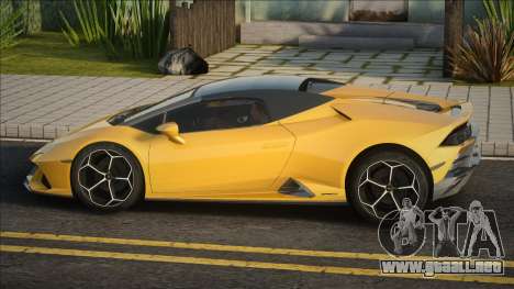 Lamborghini Huracan Evo Spyder 2019 Yellow para GTA San Andreas