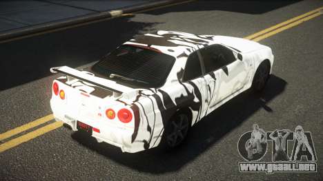 Nissan Skyline R34 GT-R RX-I S6 para GTA 4