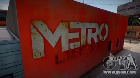 Metro 2033 Last Night Mural para GTA San Andreas