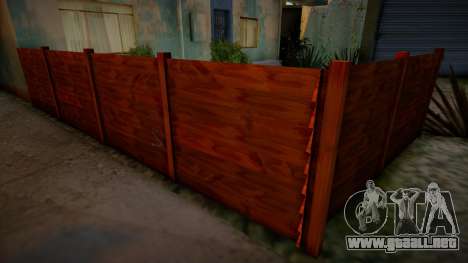 Wooden Fences HQ (Alternative Version) para GTA San Andreas