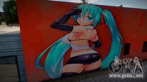 Miku Sexy Wall para GTA San Andreas