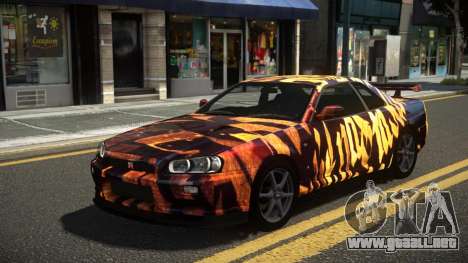 Nissan Skyline R34 GT-R RX-I S9 para GTA 4