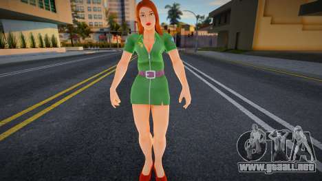 Female Soldier 1 from Street Fighter 5 para GTA San Andreas