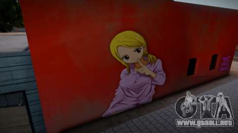 Lucy Heartfilia Wall para GTA San Andreas