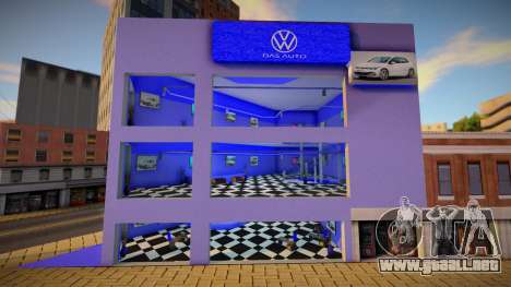 Volkswagen Showroom para GTA San Andreas