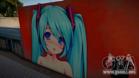 Sexy Miku Wall para GTA San Andreas