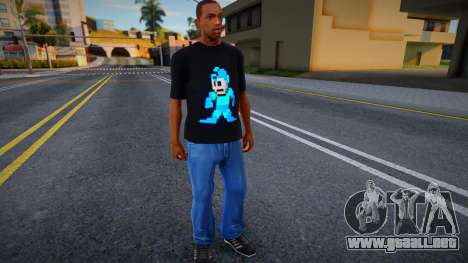 Shirt Megaman para GTA San Andreas