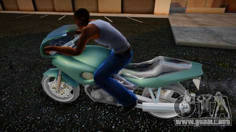 Agacharse en una motocicleta para GTA San Andreas