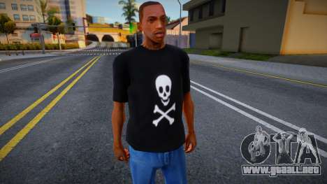 Shirt Skull White para GTA San Andreas