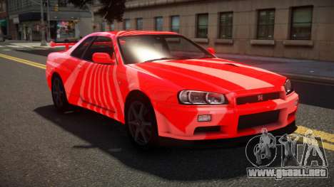 Nissan Skyline R34 GT-R RX-I S10 para GTA 4