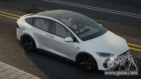 Tesla Model X 2022 White para GTA San Andreas