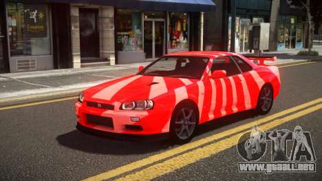 Nissan Skyline R34 GT-R RX-I S10 para GTA 4