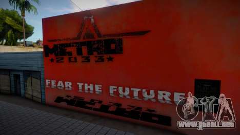 Metro 2033 Fear The Future Mural para GTA San Andreas