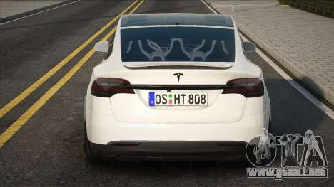 Tesla Model X 2022 White para GTA San Andreas