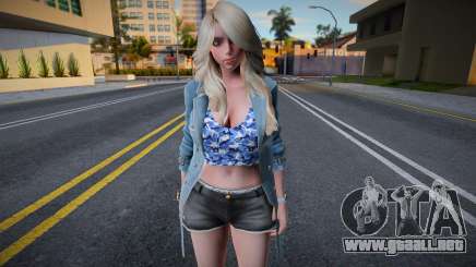 NieR Re[in] 2A - Cardigan Denim Hot Pants v2 para GTA San Andreas