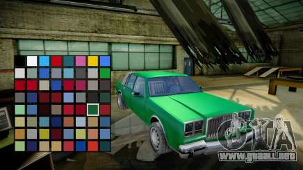 New Vehicle Color (real) 16 bit colors para GTA San Andreas