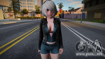 NieR Re[in] 2B - Crow Denim Jacket v2 para GTA San Andreas