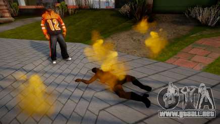 Ped Fire Fix - Burning Pedestrians v1.1 para GTA San Andreas