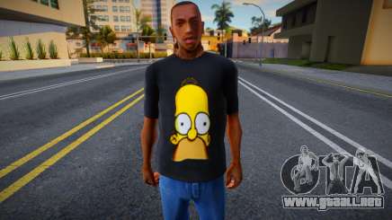 Homer Simpson Shirt para GTA San Andreas