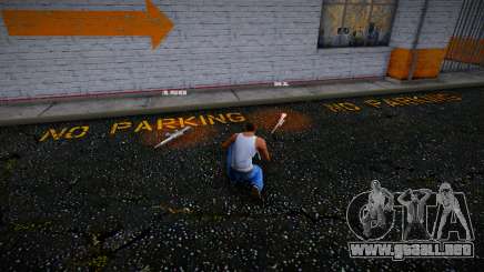 Pickups Mod On the ground (Text Ammo Money) para GTA San Andreas