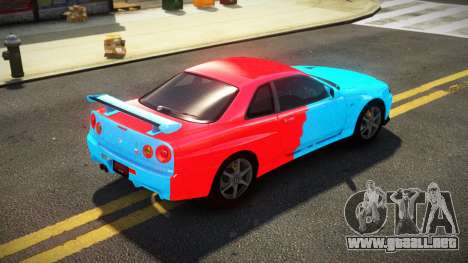 Nissan Skyline R34 ST-L S3 para GTA 4