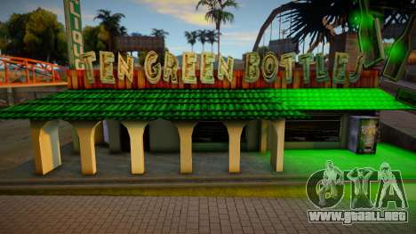 Nuevas texturas para diez botellas verdes para GTA San Andreas