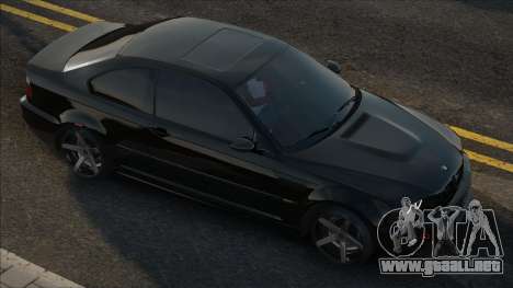 BMW E46 Negro Stock para GTA San Andreas