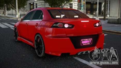 Mitsubishi Lancer Evo X LH-T para GTA 4