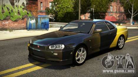 Nissan Skyline R34 ST-L S12 para GTA 4