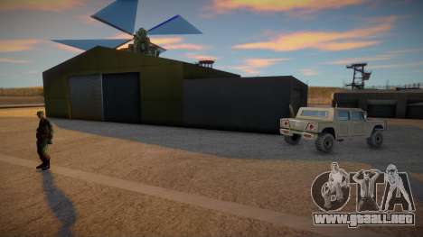 Una base militar animada para GTA San Andreas