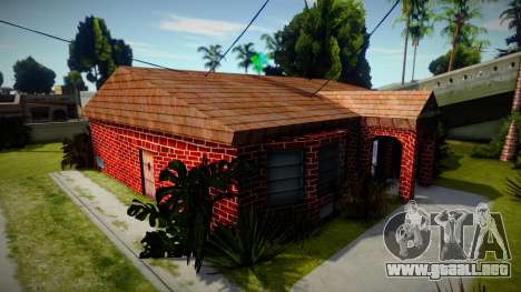 House of CJ y sus hermanos con nuevas texturas para GTA San Andreas
