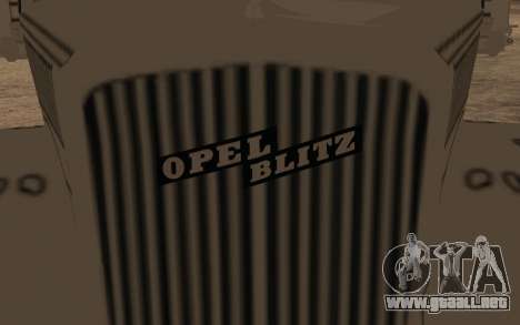 Opel Blitz 2,5-32 White para GTA San Andreas