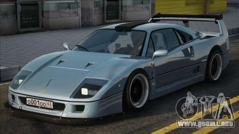 Ferrari F40 Major para GTA San Andreas