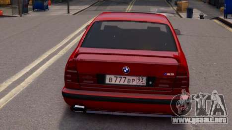 BMW M5 Rojo Stock para GTA 4