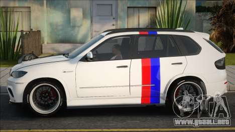 BMW X5M Blanco y Negro para GTA San Andreas