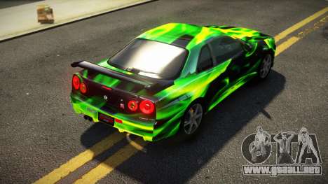 Nissan Skyline R34 ST-L S10 para GTA 4