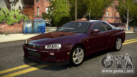 Nissan Skyline R34 ST-L para GTA 4