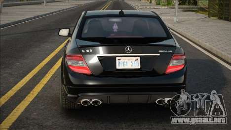 Mercedes-Benz C 63 (W204) 2008 para GTA San Andreas