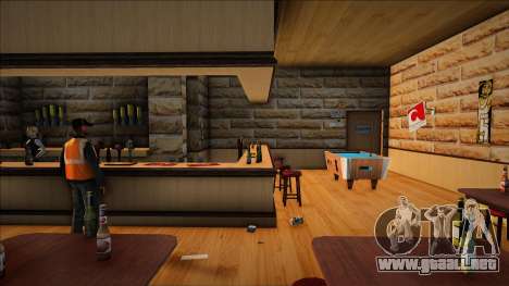 Nuevo interior del bar para GTA San Andreas