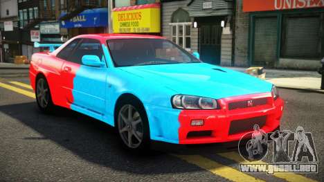 Nissan Skyline R34 ST-L S3 para GTA 4