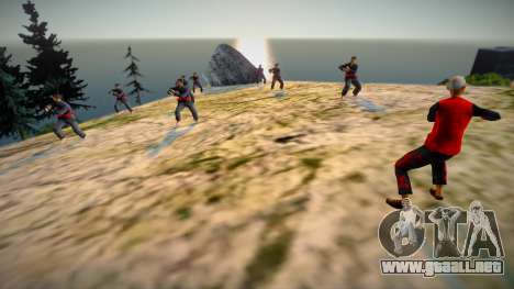 Karate Fighters on the Mountain v2 para GTA San Andreas