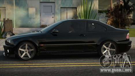 BMW E46 Negro Stock para GTA San Andreas